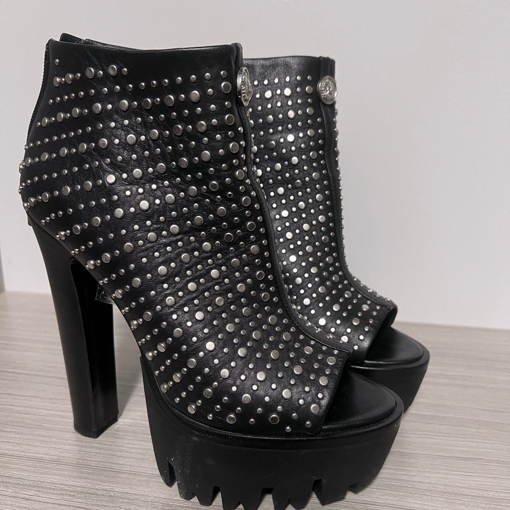 Versus Versace Stud open toe bootie